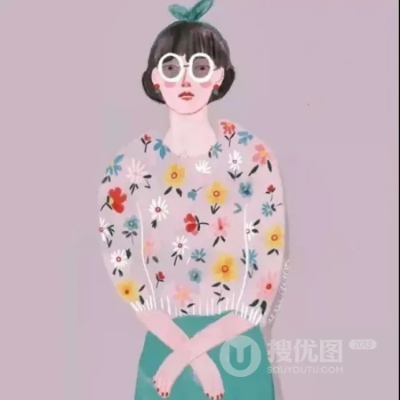 独一无二，与众不同 个性且有气质的手绘插画女生头像动漫图片