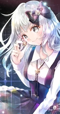 漂亮的美甲，做着不同美甲的动漫少女精选高清可爱图片