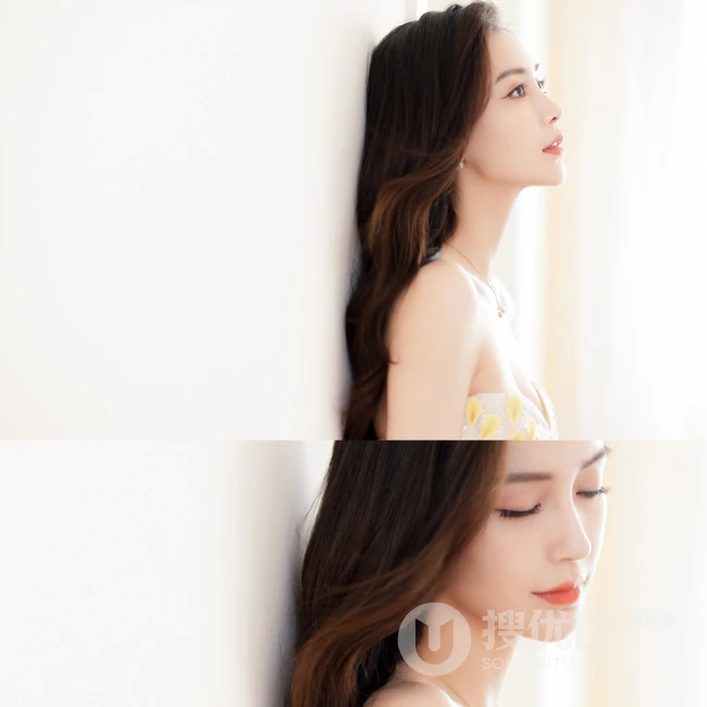 angelababy气质优雅繁花纱裙邂逅绚丽盛夏写真图片