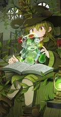 魔法少女图片，戴着魔法帽 不同风格的动漫魔法少女高清插画图片