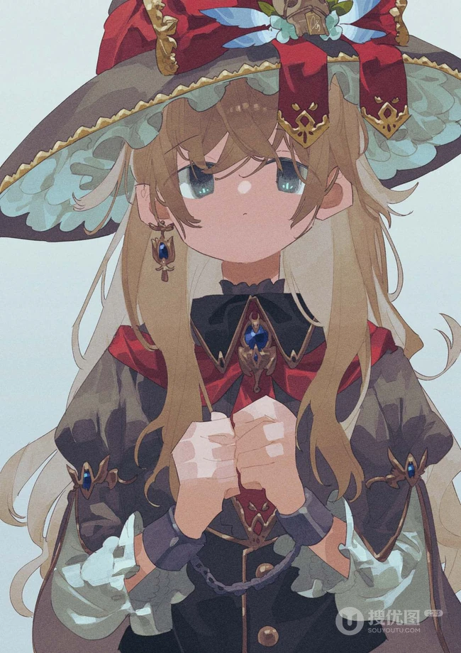 魔法少女图片，戴着魔法帽 不同风格的动漫魔法少女高清插画图片