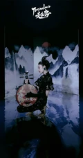 张月清冷悠扬古装水墨风格写真大片，尽情展现东方美人风情