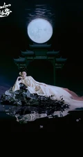 张月清冷悠扬古装水墨风格写真大片，尽情展现东方美人风情