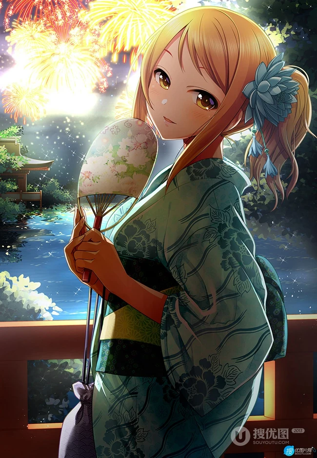 可盐可甜可气质，动画《偶像大师 灰姑娘女孩》人物北条加莲精选高清插画图集