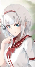 白色短发女仆装，学生装动漫少女 《侦探已经死了》人物希耶斯塔高清插画作品图集