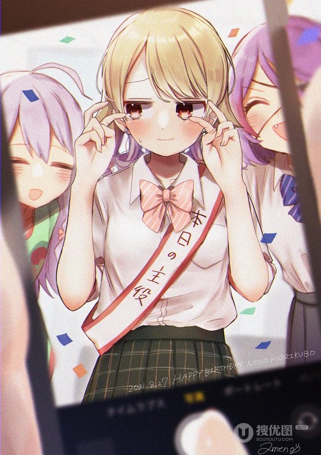 电视动画《偶像大师：灰姑娘女孩》人物森久保乃乃高清插画图集