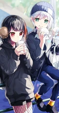 对乐器超喜欢执着的二次元少女《BanG Dream!》人物青叶摩卡高清插画图集