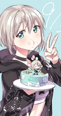 对乐器超喜欢执着的二次元少女《BanG Dream!》人物青叶摩卡高清插画图集
