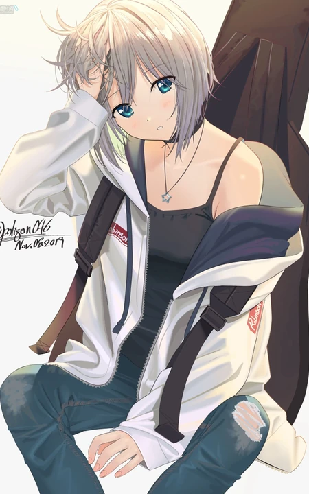 对乐器超喜欢执着的二次元少女《BanG Dream!》人物青叶摩卡高清插画图集