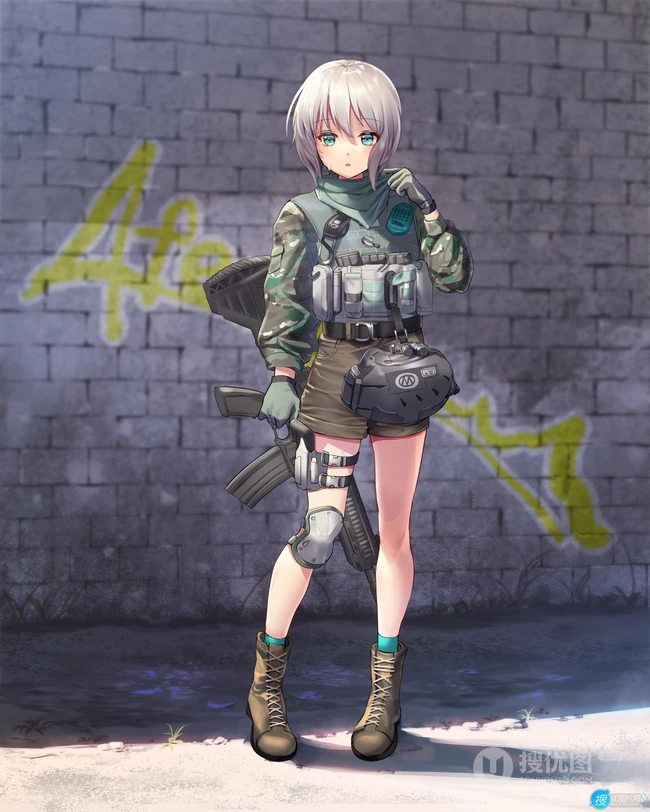 对乐器超喜欢执着的二次元少女《BanG Dream!》人物青叶摩卡高清插画图集