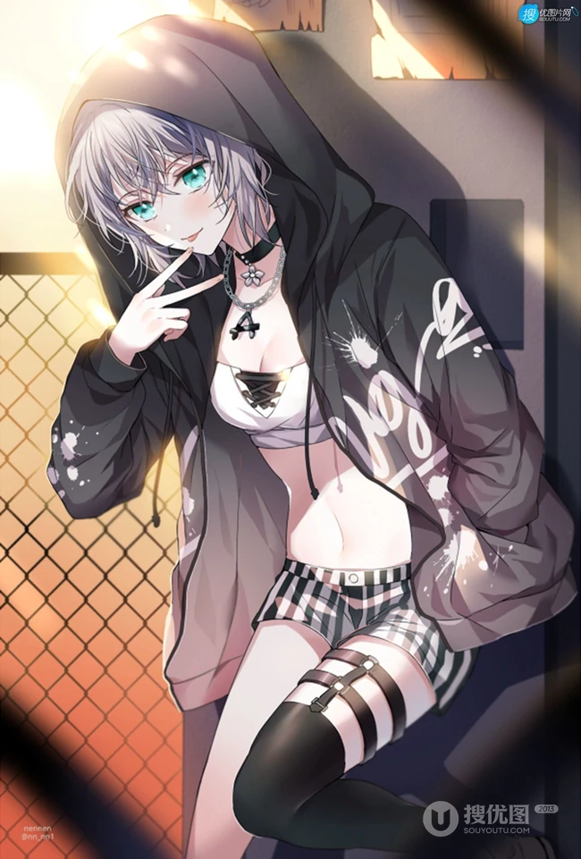 对乐器超喜欢执着的二次元少女《BanG Dream!》人物青叶摩卡高清插画图集