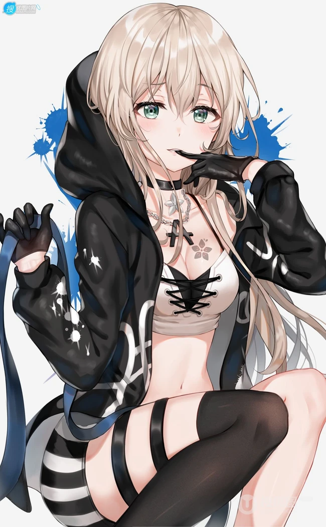 对乐器超喜欢执着的二次元少女《BanG Dream!》人物青叶摩卡高清插画图集