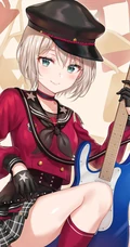 对乐器超喜欢执着的二次元少女《BanG Dream!》人物青叶摩卡高清插画图集