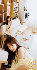 漂亮可人，美丽大方韩系女生小姐姐白背心牛仔短裤居家写真图集