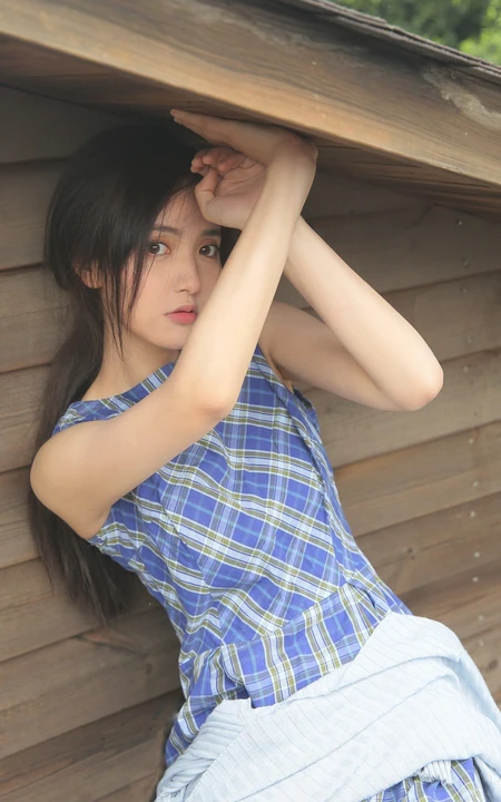 甜美可人网红美女窦鹤鑫精选写真手机壁纸图片