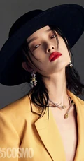 倪妮气质复古裙装穿搭优雅气质美照