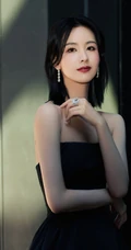 陈都灵身着礼裙黑衣连衣裙宛如黑天鹅般清冷美丽写真图片