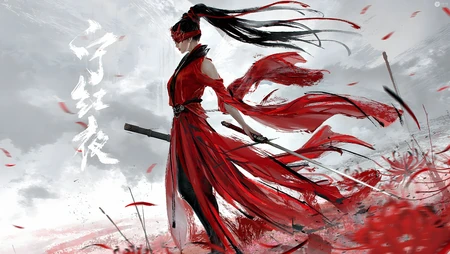西出昆仑的盲剑客宁红夜，游戏《永劫无间》角色人物宁红夜高清4k壁纸