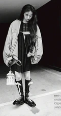 木村光希个性艺术感眼妆搭配时尚复古服饰等写真杂志图片
