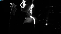 倪妮性感复古短发造型户外梦幻写真显迷人锁骨高清2k壁纸图片