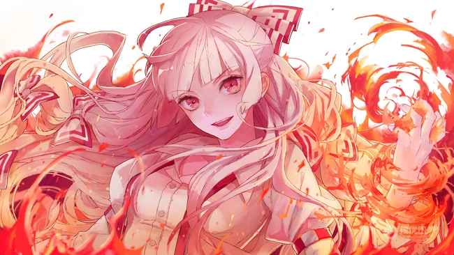 动画动漫《东方Project》人物藤原妹红高清插画图集欣赏