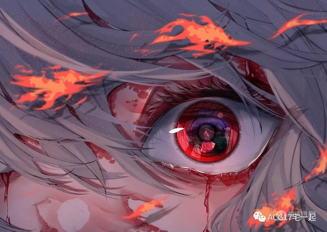 动画动漫《东方Project》人物藤原妹红高清插画图集欣赏