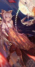 动画动漫《东方Project》人物藤原妹红高清插画图集欣赏