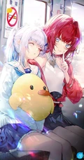 活力四射的动漫元气超短裙制服少女好看插画图片集欣赏