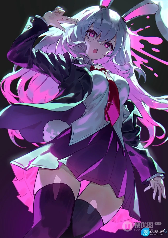 活力四射的动漫元气超短裙制服少女好看插画图片集欣赏