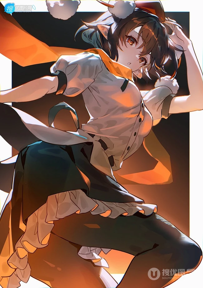 活力四射的动漫元气超短裙制服少女好看插画图片集欣赏