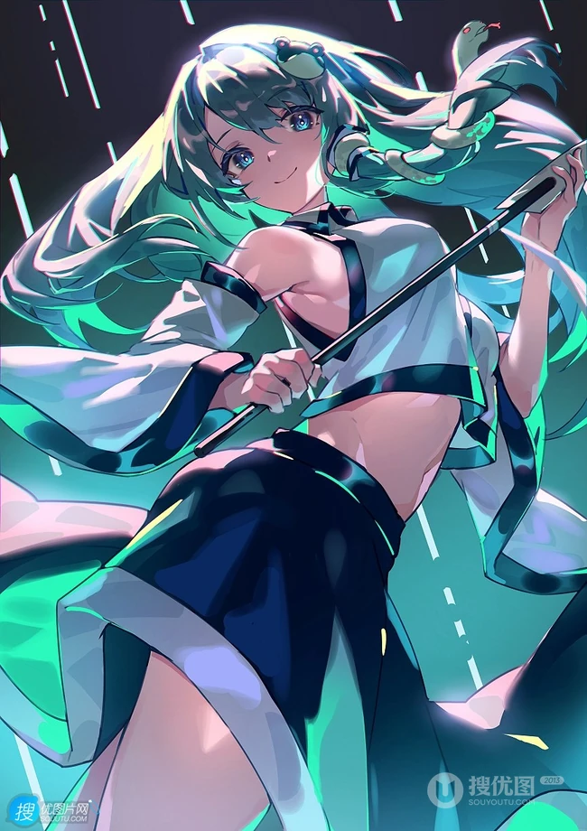 活力四射的动漫元气超短裙制服少女好看插画图片集欣赏