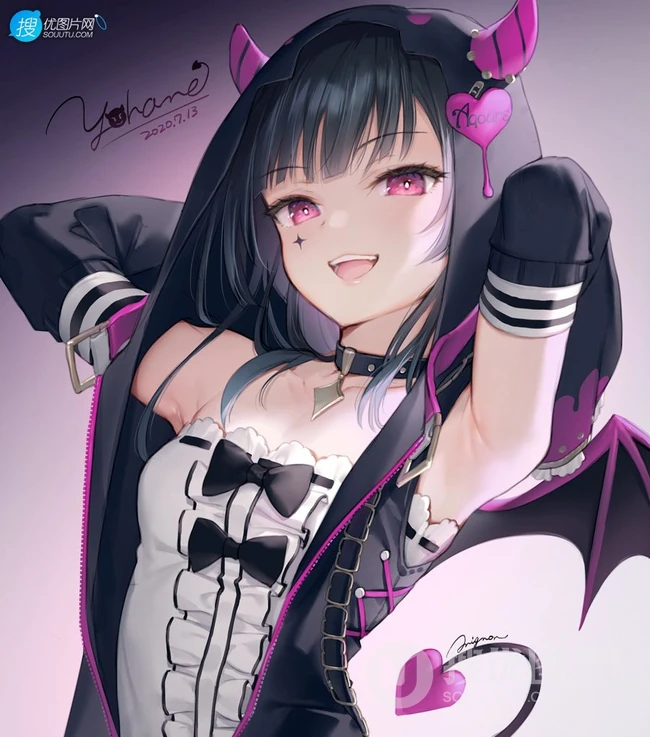 动漫《LoveLive!Sunshine!!》人物角色津岛善子高清插画图集欣赏