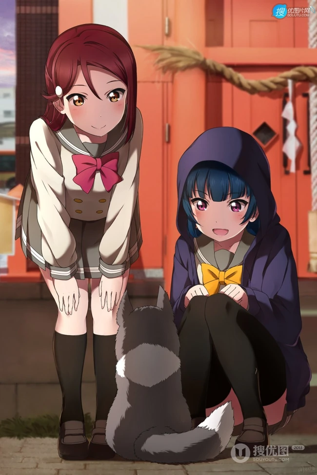 动漫《LoveLive!Sunshine!!》人物角色津岛善子高清插画图集欣赏