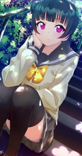动漫《LoveLive!Sunshine!!》人物角色津岛善子高清插画图集欣赏