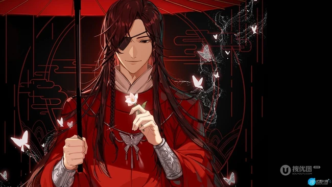 情深义重，为爱成绝的《天官赐福》男主角之一花城高清插画美图欣赏