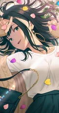 JK制服短裙动漫少女高清插画图片，日本画师日向あずり作品欣赏