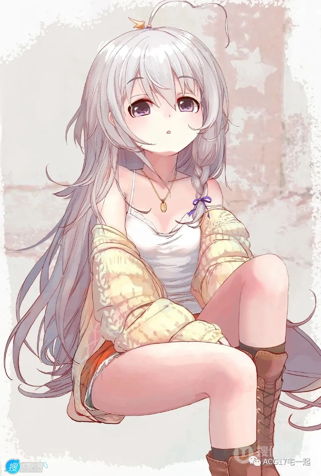 蘑菇系偶像，动漫《偶像大师 灰姑娘女孩》人物星辉子高清插画图集欣赏