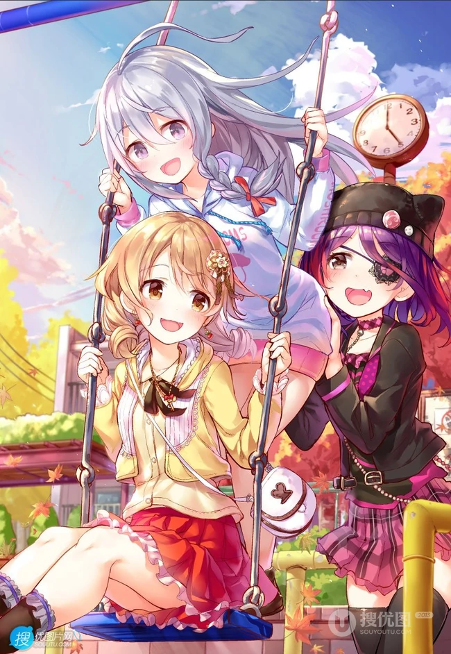 蘑菇系偶像，动漫《偶像大师 灰姑娘女孩》人物星辉子高清插画图集欣赏