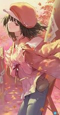 被蛇缠绕的少女，轻小说动画《物语系列》人物千石抚子高清插画图片图集欣赏