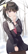 才能出众，沉默寡言，日本漫画《鬼灭之刃》栗花落香奈乎高清插画图片欣赏