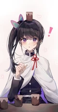 才能出众，沉默寡言，日本漫画《鬼灭之刃》栗花落香奈乎高清插画图片欣赏