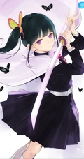 才能出众，沉默寡言，日本漫画《鬼灭之刃》栗花落香奈乎高清插画图片欣赏