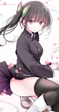 才能出众，沉默寡言，日本漫画《鬼灭之刃》栗花落香奈乎高清插画图片欣赏