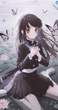 才能出众，沉默寡言，日本漫画《鬼灭之刃》栗花落香奈乎高清插画图片欣赏