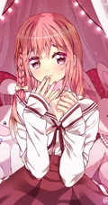 短红发，内向怕羞 动漫《租借女友》少女人物樱泽墨高清插画图片欣赏
