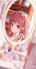 短红发，内向怕羞 动漫《租借女友》少女人物樱泽墨高清插画图片欣赏