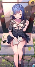 手机游戏《偶像大师 百万人演唱会！》可爱少女七尾百合子高清动漫插画合集