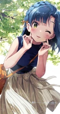 手机游戏《偶像大师 百万人演唱会！》可爱少女七尾百合子高清动漫插画合集
