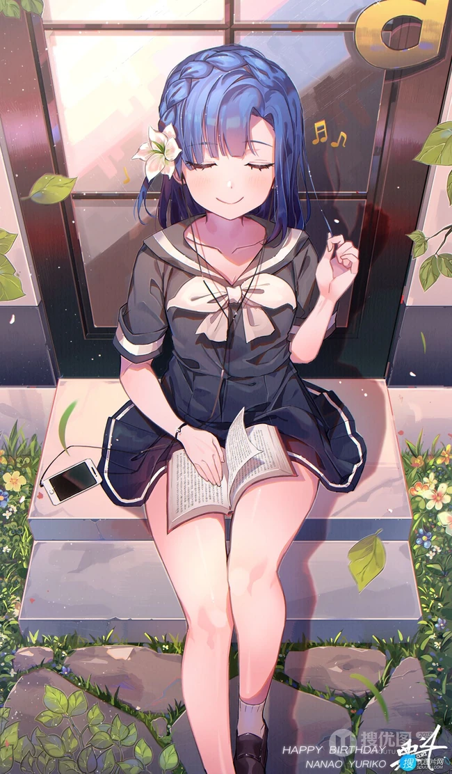 手机游戏《偶像大师 百万人演唱会！》可爱少女七尾百合子高清动漫插画合集