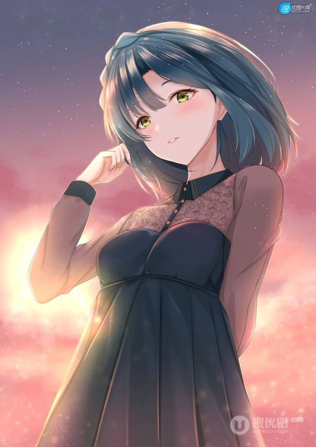手机游戏《偶像大师 百万人演唱会！》可爱少女七尾百合子高清动漫插画合集